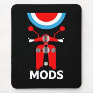 Vintage Inspired British Mods And Rockers Mouse Mat