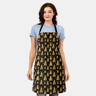 Vintage Inspired Christmas Tree Pattern Apron
