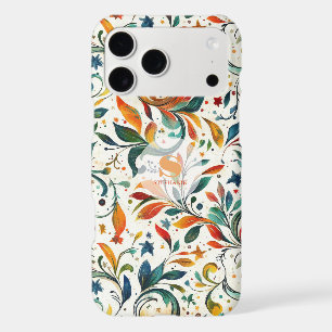 Vintage-Inspired Colourful Paisley Leaf Pattern