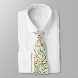 Vintage-Inspired Colourful Paisley Leaf Pattern (2 Tie