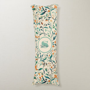 Vintage-Inspired Colourful Paisley Leaf Pattern (3 Body Cushion