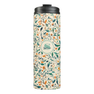 Vintage-Inspired Colourful Paisley Leaf Pattern (3 Thermal Tumbler