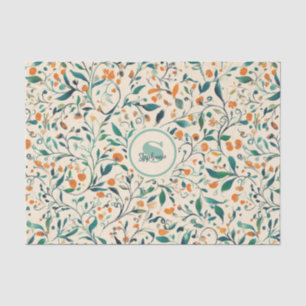 Vintage-Inspired Colourful Paisley Leaf Pattern (3 Tissue Paper