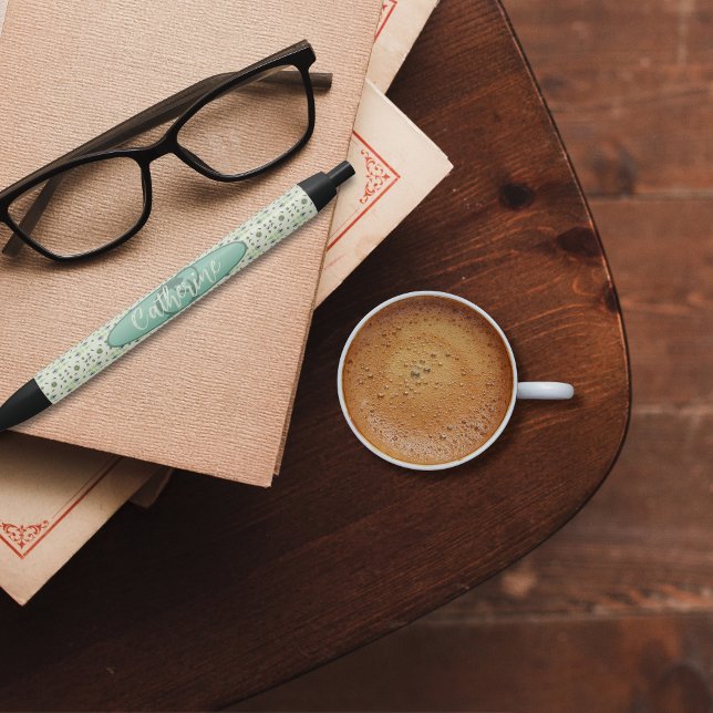 Vintage Inspired Cream Floral Personalised Pen (Creator Uploaded)