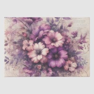 Vintage Inspired Decoupage Floral Tissue Paper 