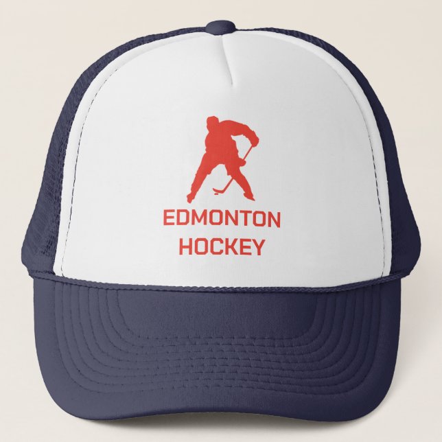 Vintage Inspired Edmonton Hockey  Trucker Hat (Front)