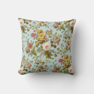 Vintage Inspired Floral Roses Pattern  Cushion