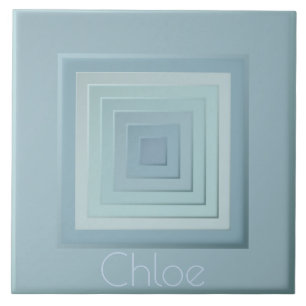 Vintage Inspired Geometric Squares Tile