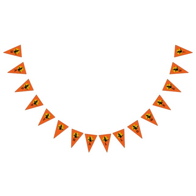 Vintage Inspired Halloween Witch Party Banner (All)