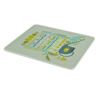 Vintage inspired, kitchen garden, herb cutting board