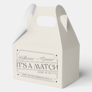 Vintage-Inspired Matchbox Wedding Favour Box