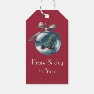 Vintage-Inspired Ornament Christmas Gift Tags