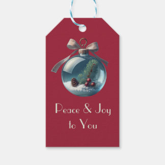 Vintage-Inspired Ornament Christmas Gift Tags