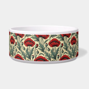 Vintage-Inspired Red Poppies Pattern 