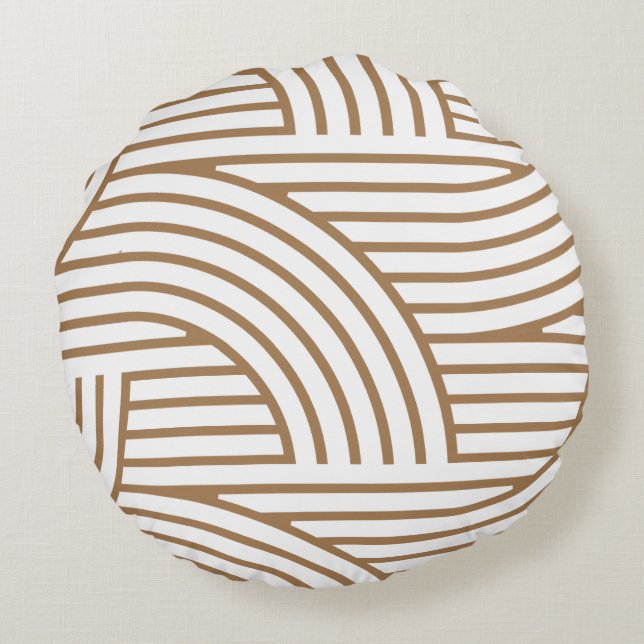 Vintage Inspired Round Pillow (Back)