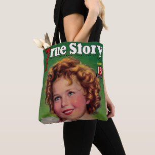 Vintage-Inspired "True Story" Magazine Tote Bag