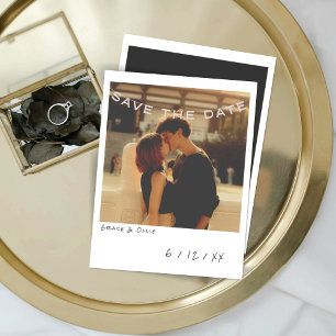 Vintage Instant Photo Save The Date Card