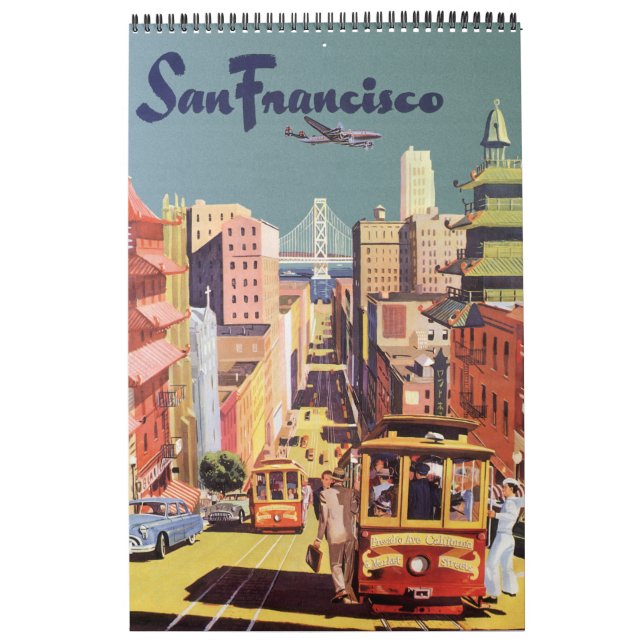 Vintage International Travel Posters Calendar (Cover)