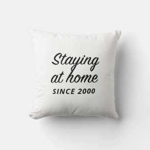 Vintage Introvert White Cushion