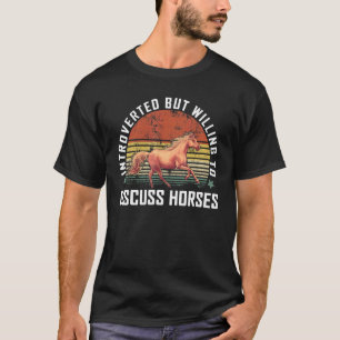 Vintage Introverted Horses Horse 1 T-Shirt