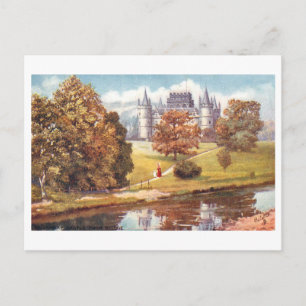 Vintage Inveraray Castle in Scotland Postcard