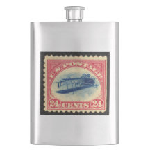 Vintage Inverted Jenny Premium Flask