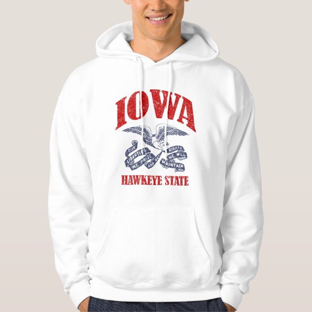 Vintage Iowa Hoodie (Front)