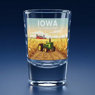 Vintage Iowa Shot Glass