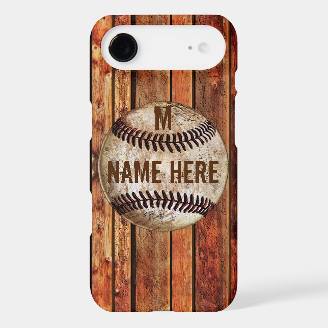 Vintage iPhone 6 PLUS Baseball Case PERSONALIZED (Back)