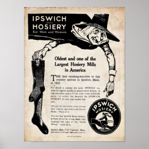 Vintage Ipswich Hosiery Co. Print