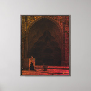 Vintage Iran Isfahan friday Mosque Canvas Print
