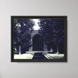 Vintage Iran Isfahan mosque Canvas Print
