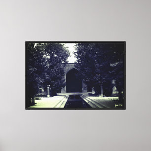 Vintage Iran Isfahan mosque Canvas Print
