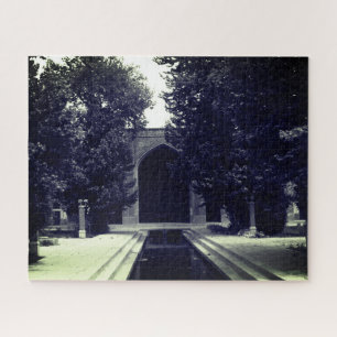 Vintage Iran Isfahan mosque Jigsaw Puzzle