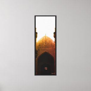 Vintage Iran Isfahan royal mosque Canvas Print