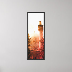 Vintage Iran Isfahan royal mosque Canvas Print