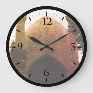 Vintage Iran Isfahan royal mosque gate Watch Large Clock