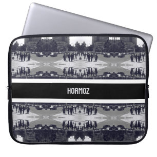 Vintage Iran Tehran city street and people Laptop Sleeve