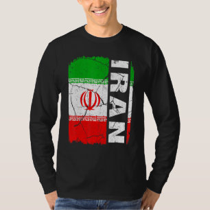Vintage Iranian Flag Iran Pride Roots Heritage T-Shirt