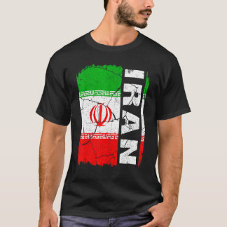 Vintage Iranian Flag Iran Pride Roots Heritage T-Shirt