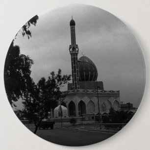Vintage Iraq Baghdad Buniya Mosque 1970 6 Cm Round Badge