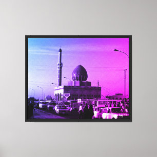 Vintage Iraq Baghdad Buniya Mosque Canvas Print