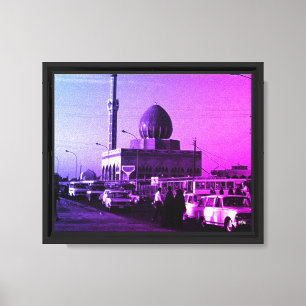 Vintage Iraq Baghdad Buniya Mosque Canvas Print