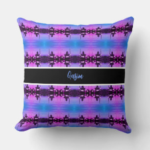 Vintage Iraq Baghdad Buniya Mosque Cushion