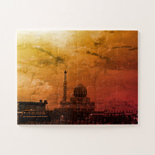 Vintage Iraq Baghdad Buniya Mosque Jigsaw Puzzle
