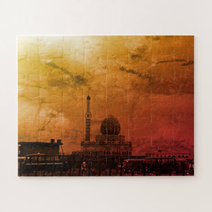 Vintage Iraq Baghdad Buniya Mosque Jigsaw Puzzle