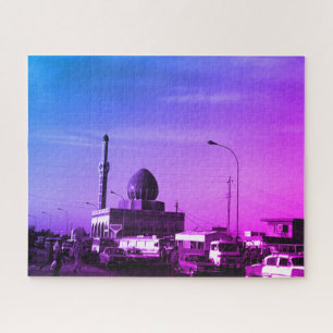 Vintage Iraq Baghdad Buniya Mosque Jigsaw Puzzle