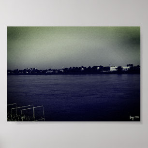 Vintage Iraq Baghdad forat river Poster