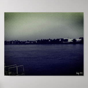 Vintage Iraq Baghdad forat river Poster