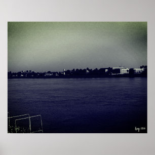 Vintage Iraq Baghdad forat river Poster